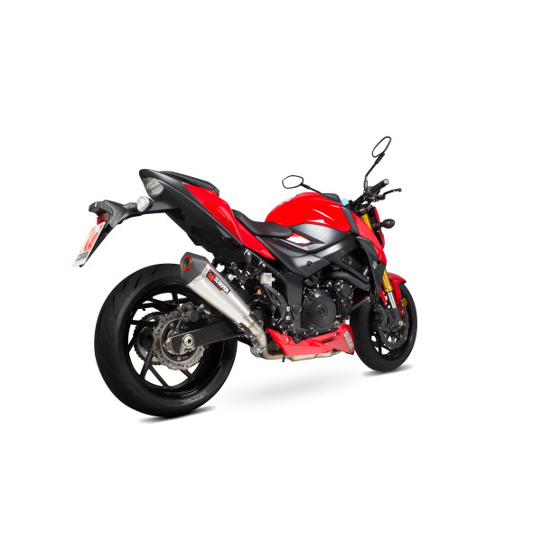 Scorpion Exhaust Suzuki GSX-S 750 2017 - 2022 Serket Taper Slip-on Brushed Stainless Steel Sleeve